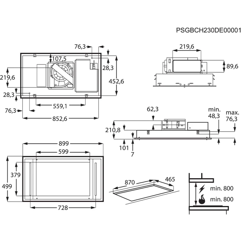 Exaustor de Teto AEG DCK6980HM - Image 3