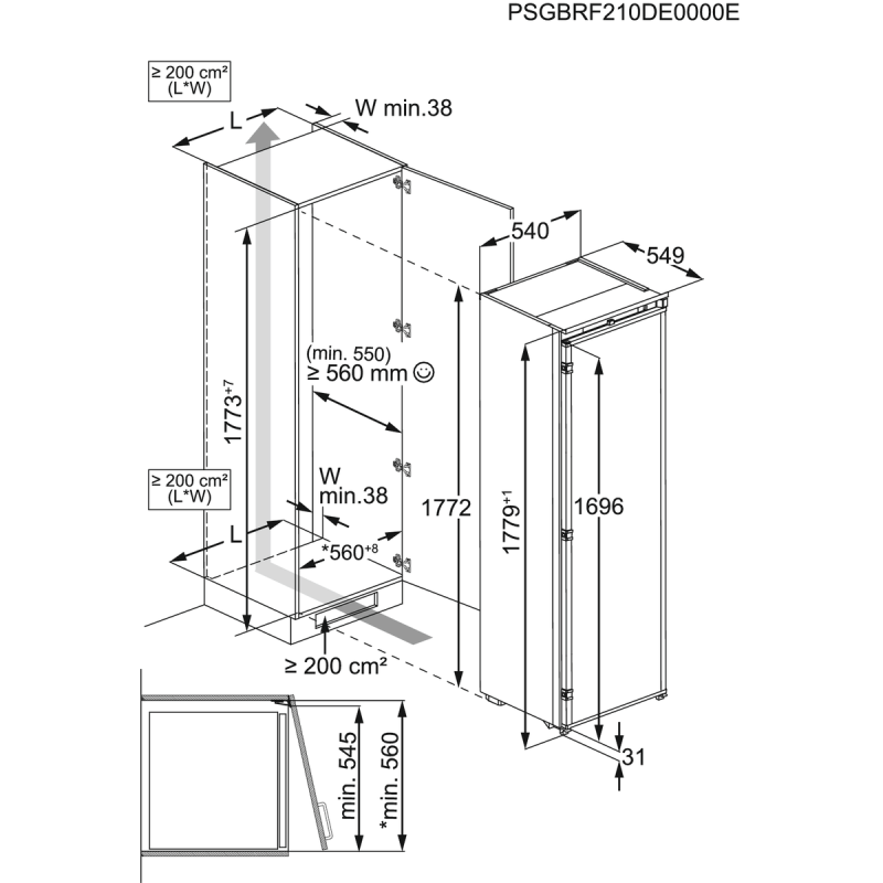 Congelador Vertical AEG NAB7N181ES - Image 3