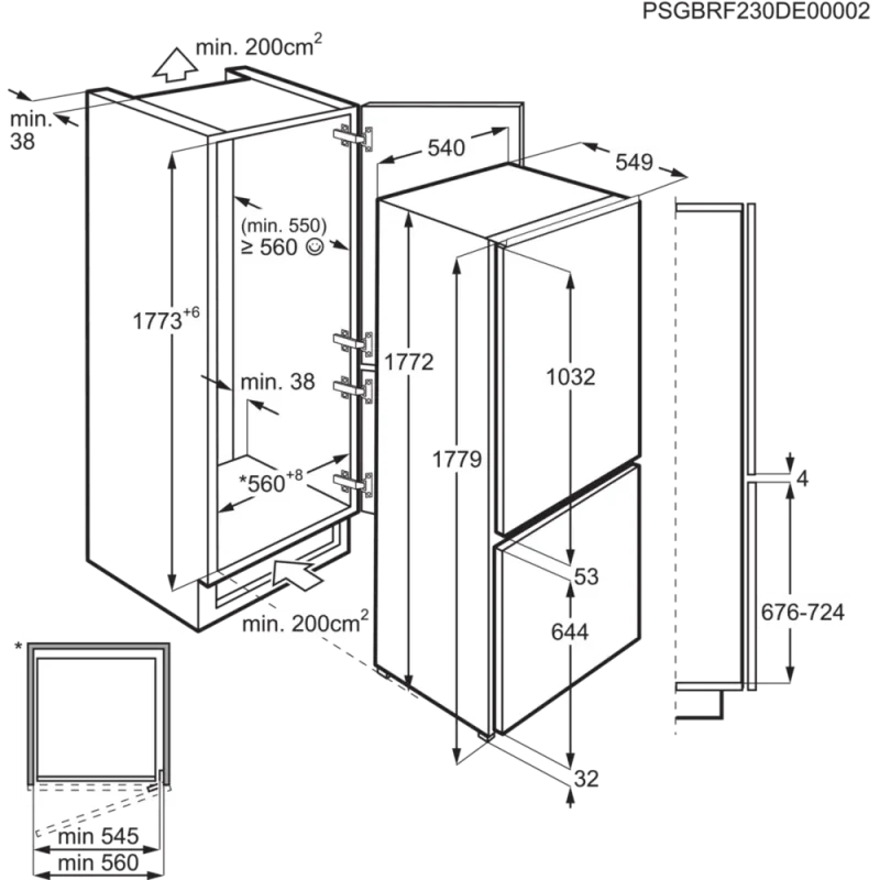 Frigorífico Combinado AEG SCB618E6TS - Image 3