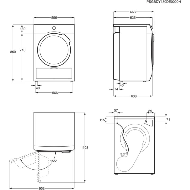 Máquina de Secar Roupa Roupa AEG TR718L2OKR - Image 10