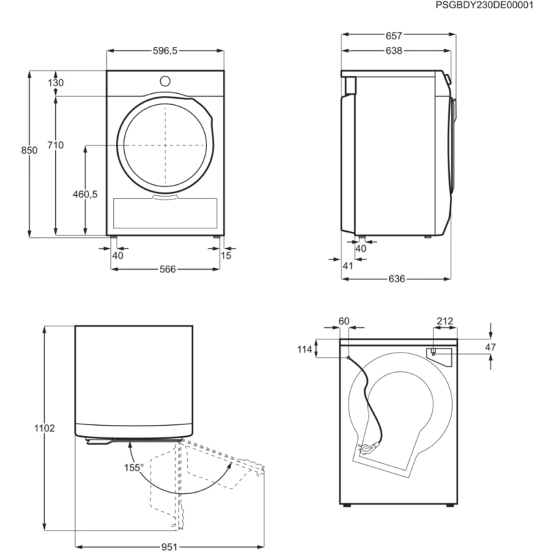 Máquina de Secar Roupa Roupa AEG TR719G2PB - Image 7