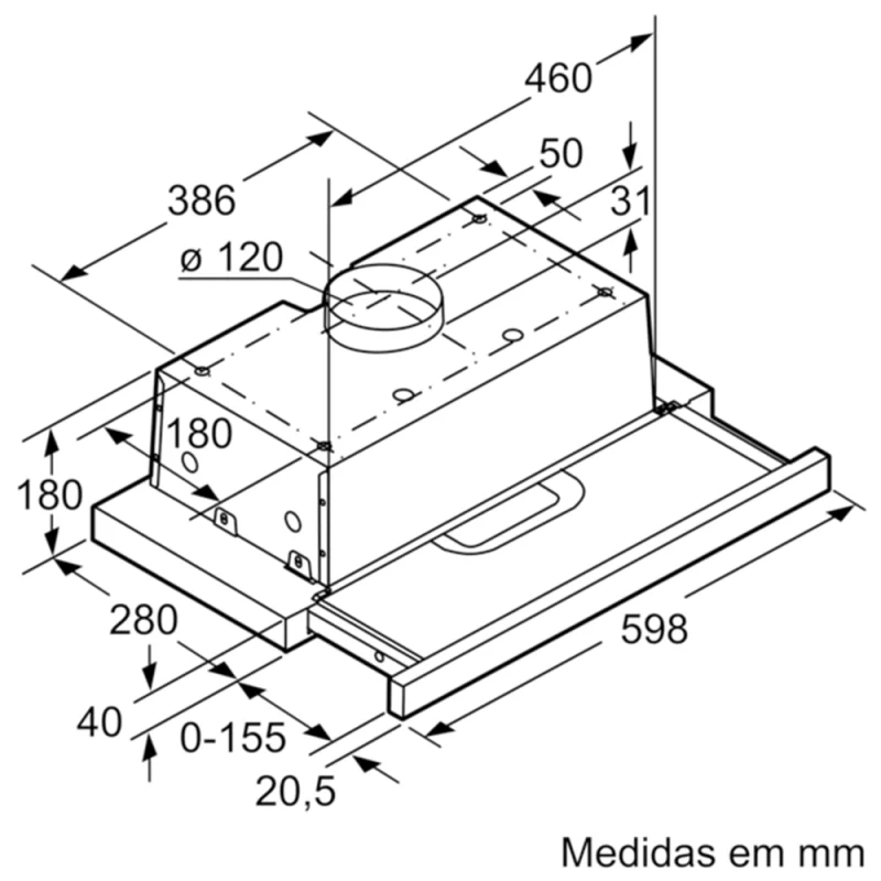 Exaustor Telescópico Balay 3BT262MB - Image 2