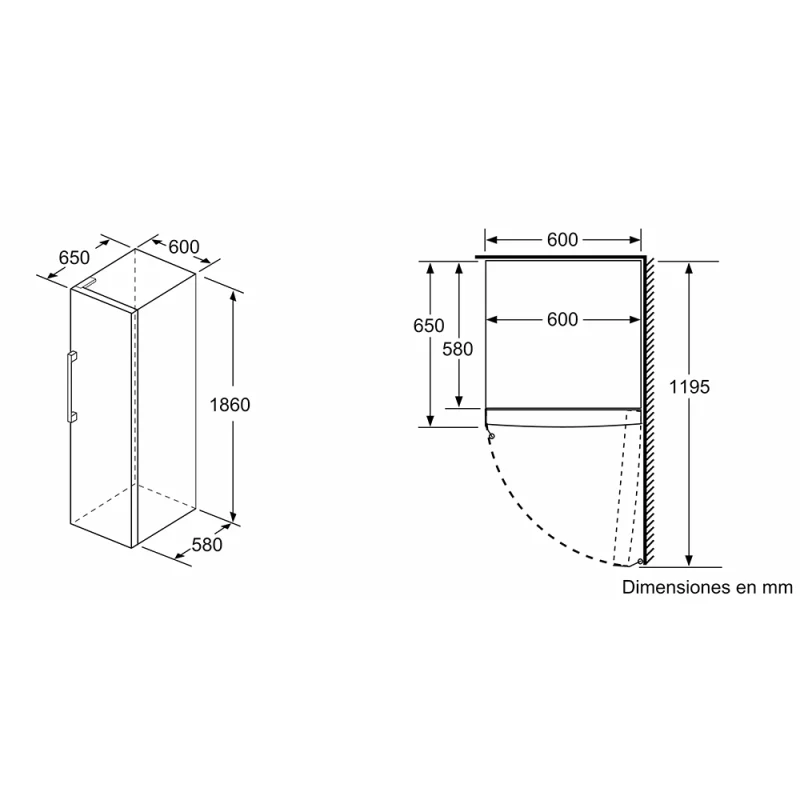 Congelador Vertical Balay 3GFE564ME - Image 6