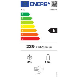 Frigorífico Combinado Balay 3KFE561WI - Image 3