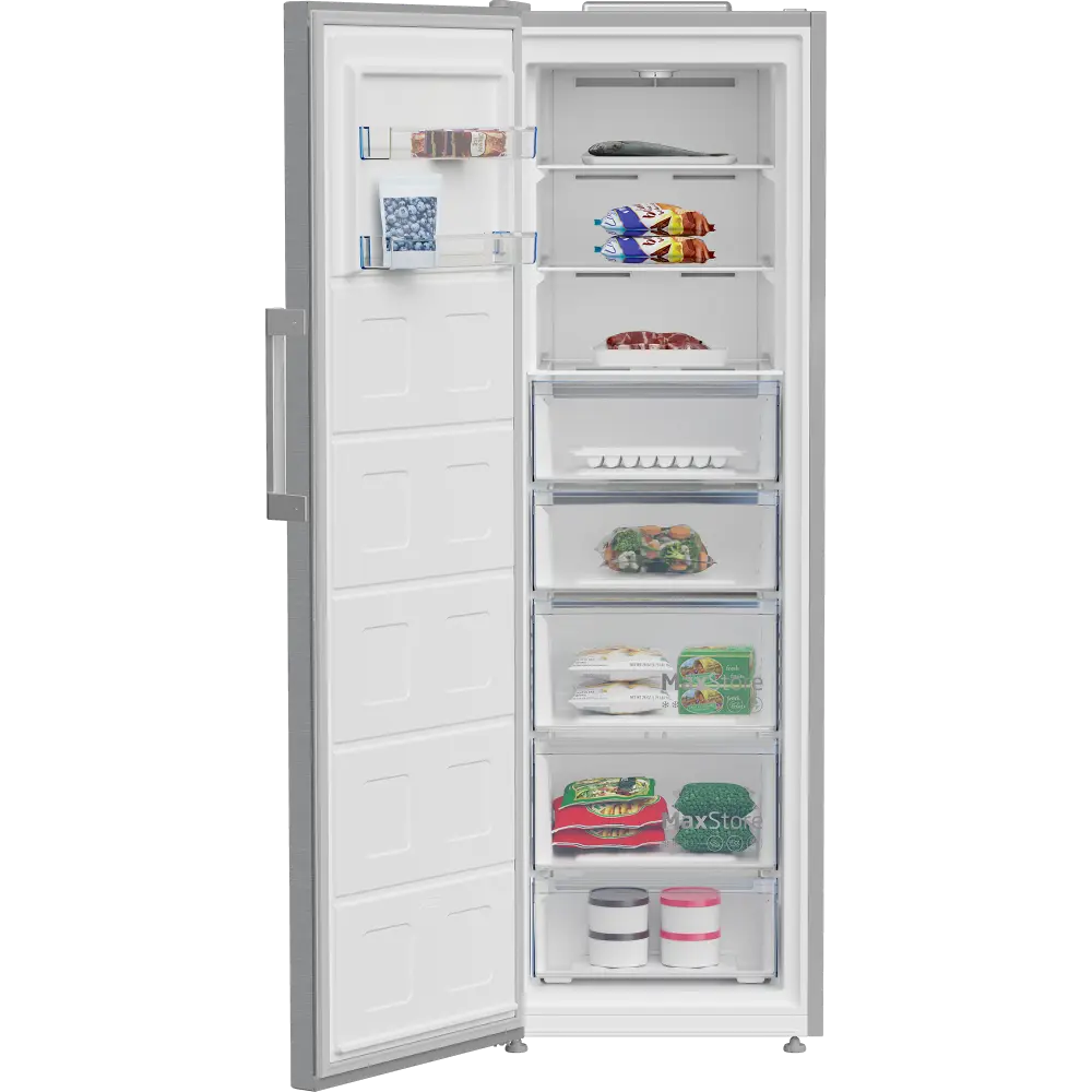 Congelador Vertical Beko - 185cm - NoFrost - Look Inox - B1RMFNE314XB