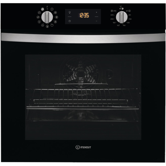 Forno Multifunções Indesit IFW 4844 H BL - 71 lt, 59.5 cm, Hidrolítico, Preto