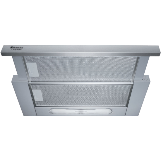 Exaustor Telescópico Hotpoint HAH 65 F LB X/1 - 59.8 cm, 384 m³/h, Inox