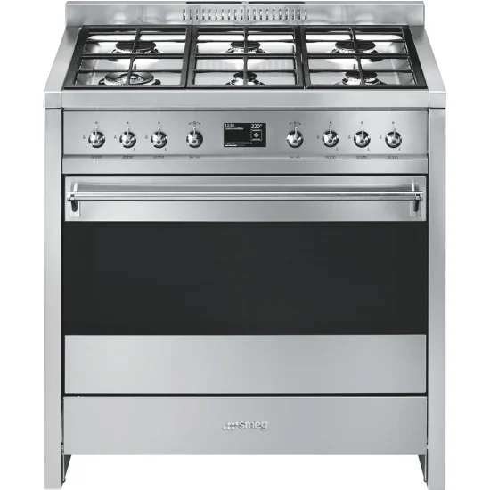 Fogão Misto Smeg A1-9 - Opera, Inox, 90cm, Misto, A+