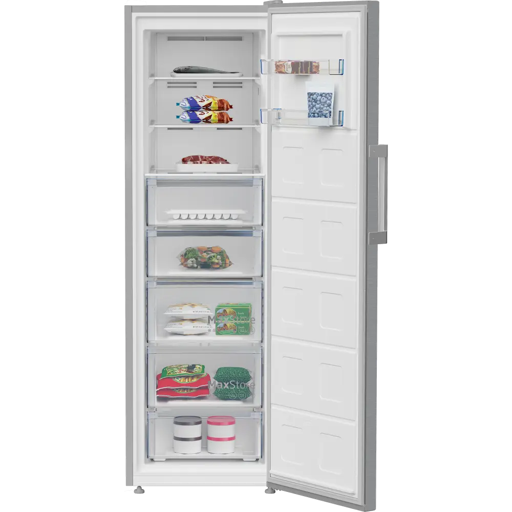 Congelador Vertical Beko - 185cm - NoFrost - Look Inox - B3RFNE314XB