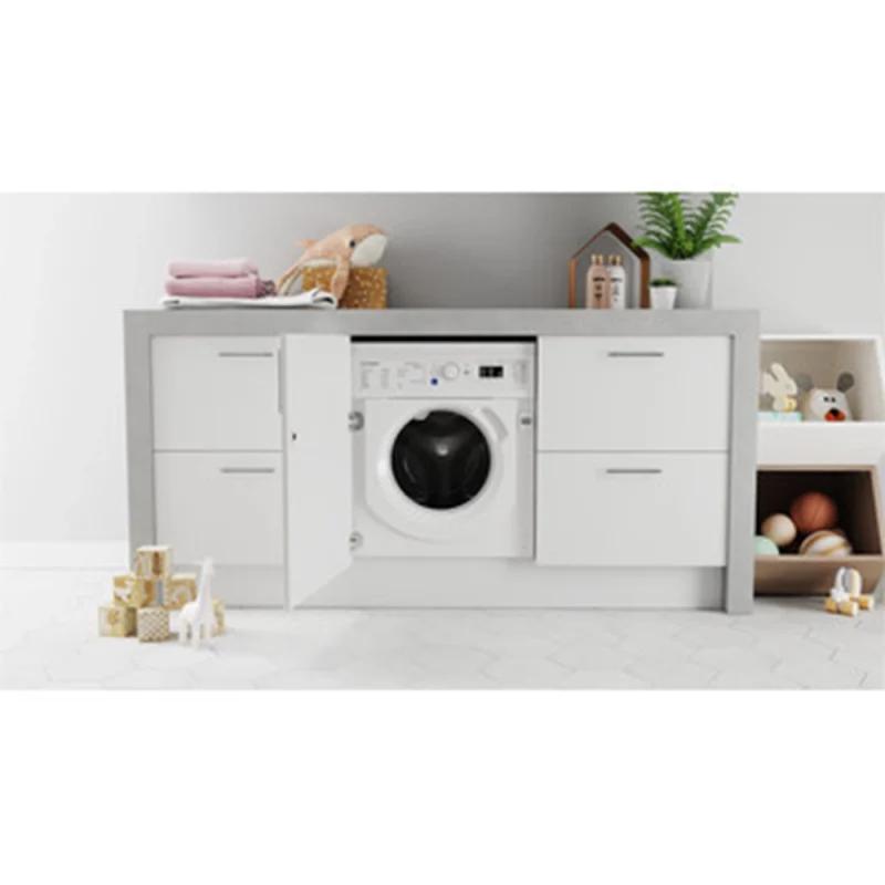 Máquina de Lavar e Secar Encastrável Indesit BI WDIL 861485 EU - 8/6 kg, 1200 rpm, Branca - Image 4