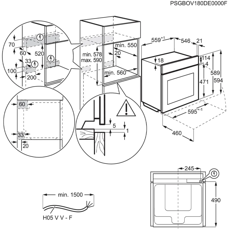 Forno AEG BPS35516XM - Image 4