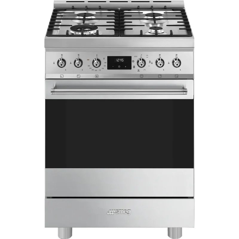 Fogão a Gás Smeg C6GMX2 - Sinfonia, Inox, 60cm, Misto, A