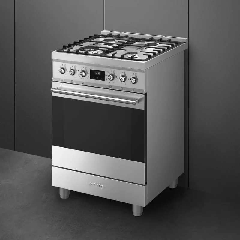 Fogão a Gás Smeg C6GMX2 - Sinfonia, Inox, 60cm, Misto, A - Image 3