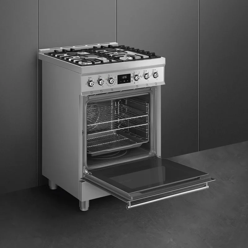 Fogão a Gás Smeg C6GMX2 - Sinfonia, Inox, 60cm, Misto, A - Image 5