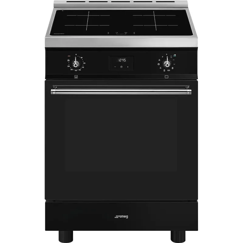 Fogão Indução Smeg C6IPBLT2 - Piro, Sinfonia, Preto mate, 60cm, Elétrico(Indu), A