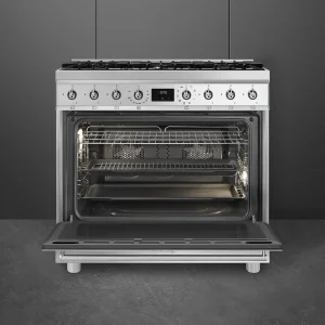 Fogão a Gás Smeg C9GMX2 - Sinfonia, Inox, 90cm, Misto, A - Image 5