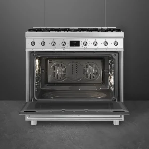 Fogão a Gás Smeg C9GMX2 - Sinfonia, Inox, 90cm, Misto, A - Image 2