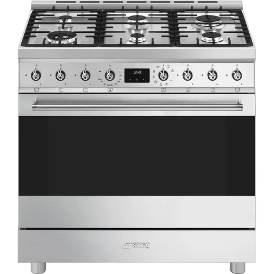 Fogão a Gás Smeg C9GMX2 - Sinfonia, Inox, 90cm, Misto, A