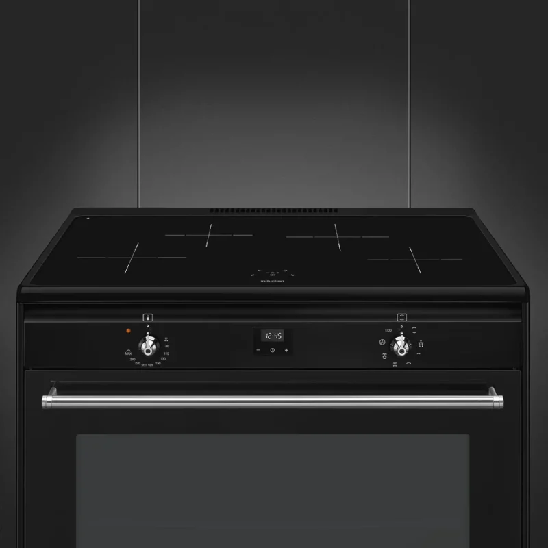 Fogão Indução Smeg CX91IMBL - Concerto, Full Black, 90cm, Elétrico(Indu), A - Image 3