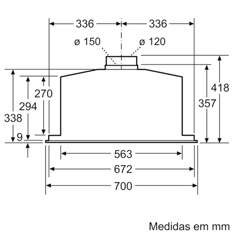 Exaustor Integrável Bosch DHL785C - Image 8