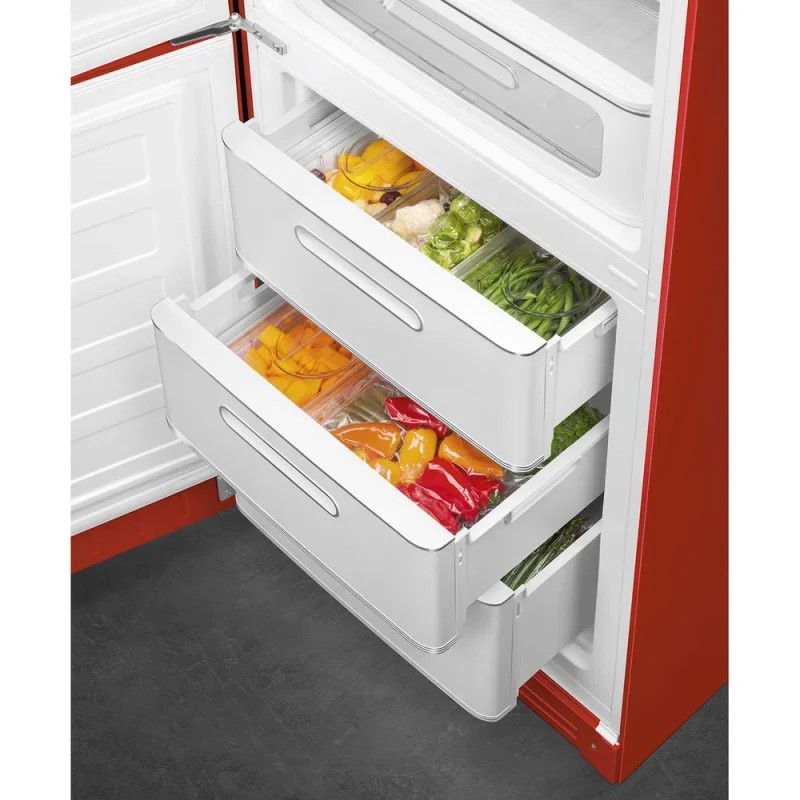 Combinado Smeg FAB32LRD5 - Anni 50, Vermelho, Esq, 197cm, D - Image 9