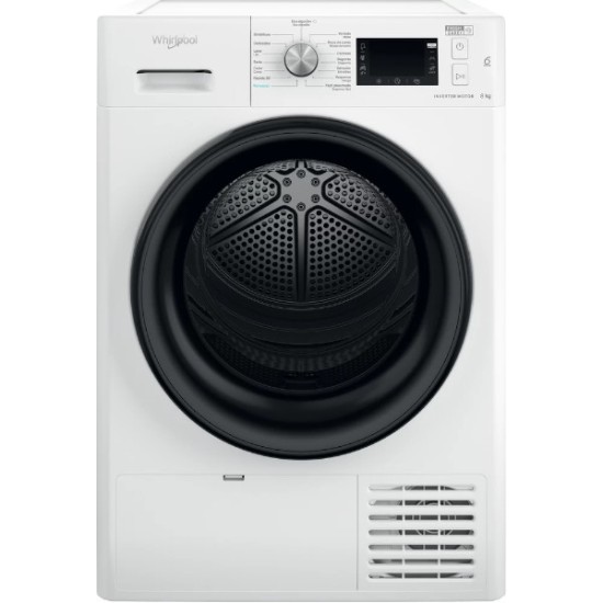Máquina de Secar Roupa Whirlpool FFT M22 8X3B SPT - 8 kg, Bomba de calor, Branco
