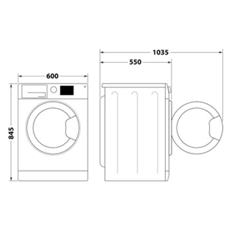 Máquina de Lavar Roupa Indesit IM 962 MY TIME SPT - 9 kg, 1200 rpm, Branco - Image 7