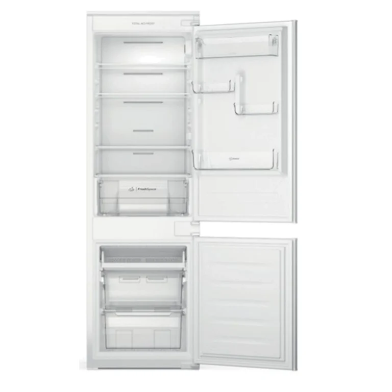 Frigorífico Combinado Indesit Encastrável INC18 T112 - Total No frost, 177 cm, 250 lt, Branco