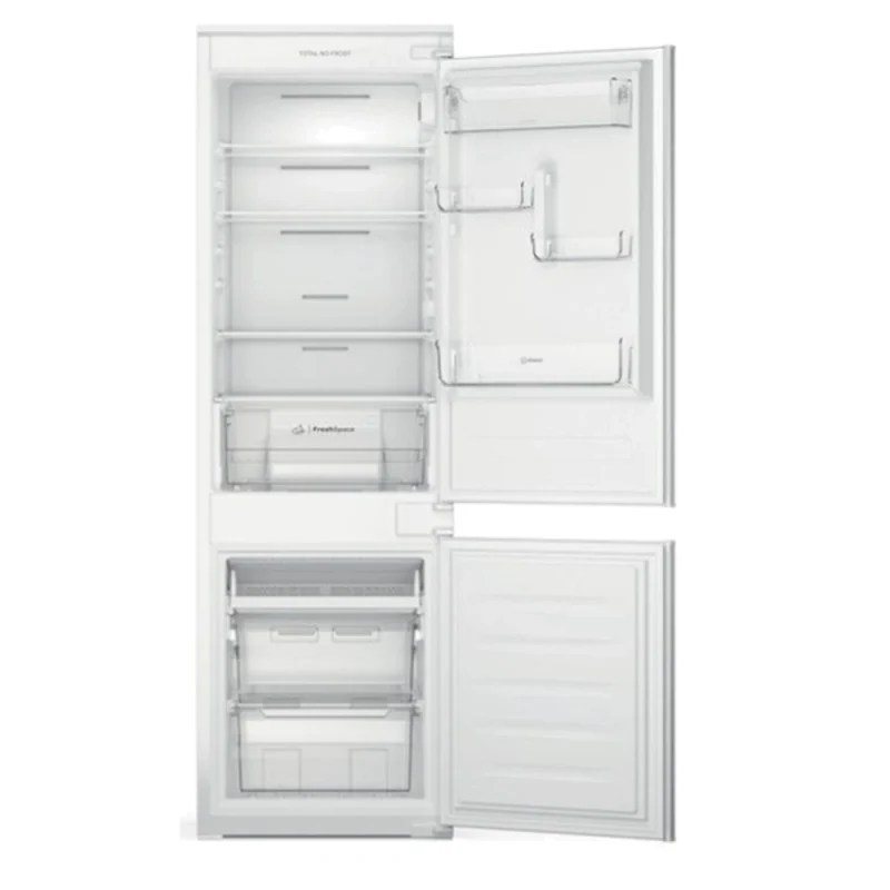 Frigorífico Combinado Indesit Encastrável INC18 T112 - Total No frost, 177 cm, 250 lt, Branco