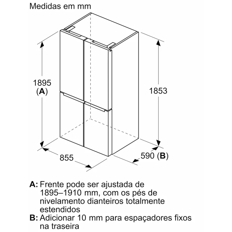 Frigorífico Combinado FrenchDoor Bosch KMC85LBEA - Image 4