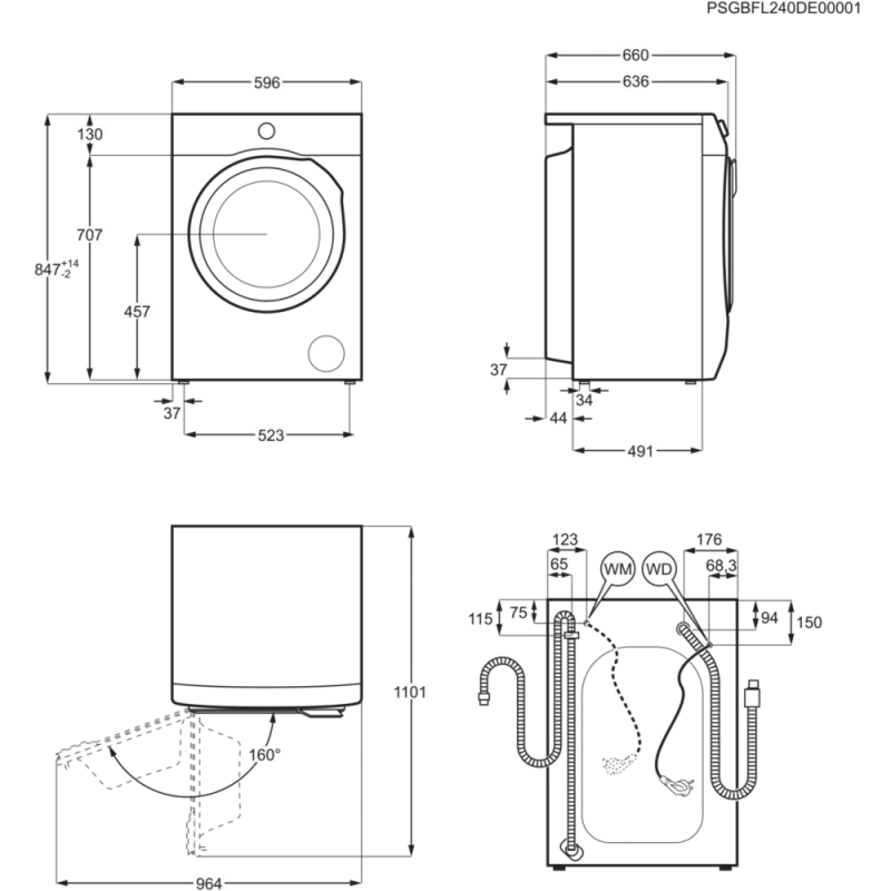 Máquina de Lavar Roupa AEG LFR7354O4B - Image 5