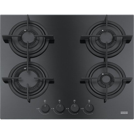 Placa Cristal Gás Franke FHCR 604 4G HE BK C