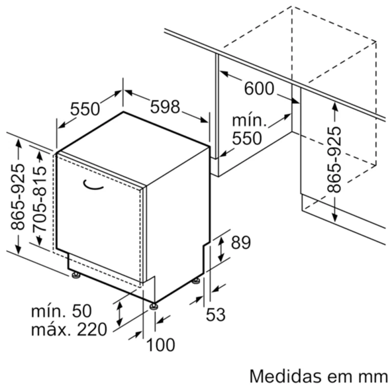 Máquina de Lavar Loiça Bosch SBH4HVX03E - Image 8