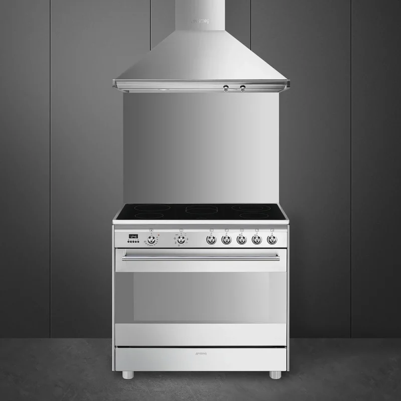 Fogão Vitrocerâmico Smeg SCD91CMX9 - Concerto, Inox, 90cm , Elétrico(Vitro), A - Image 2