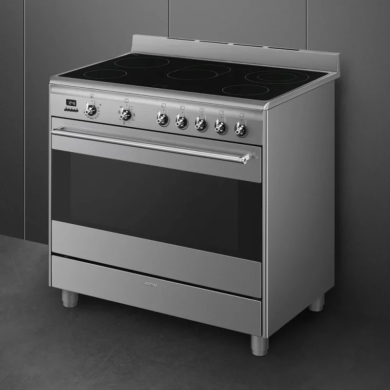 Fogão Vitrocerâmico Smeg SCD91CMX9 - Concerto, Inox, 90cm , Elétrico(Vitro), A - Image 3