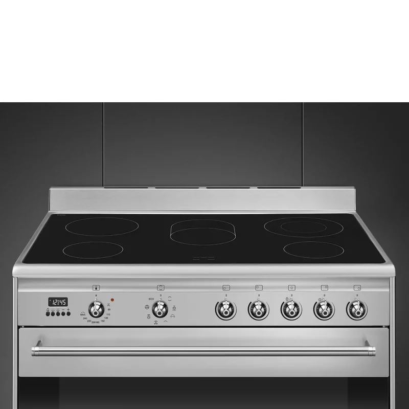 Fogão Vitrocerâmico Smeg SCD91CMX9 - Concerto, Inox, 90cm , Elétrico(Vitro), A - Image 5