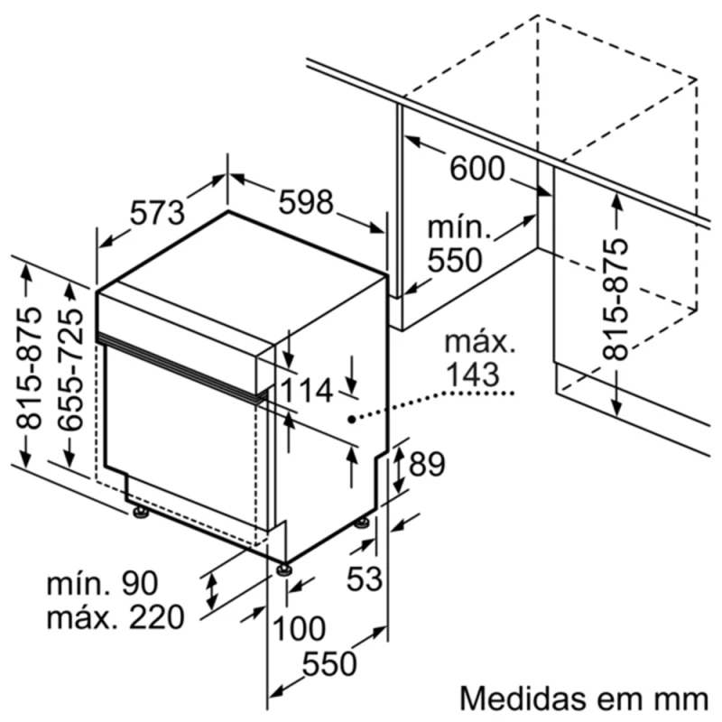 Máquina de Lavar Loiça Bosch SMI4ECS28E - Image 9