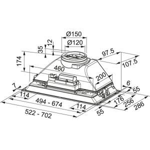 Exaustor Integrável Franke FBI 525 XS - Image 2