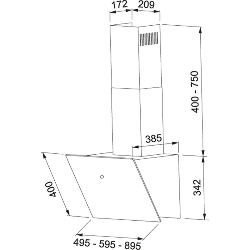 Chaminé Franke FVT 605 BK A - Image 2