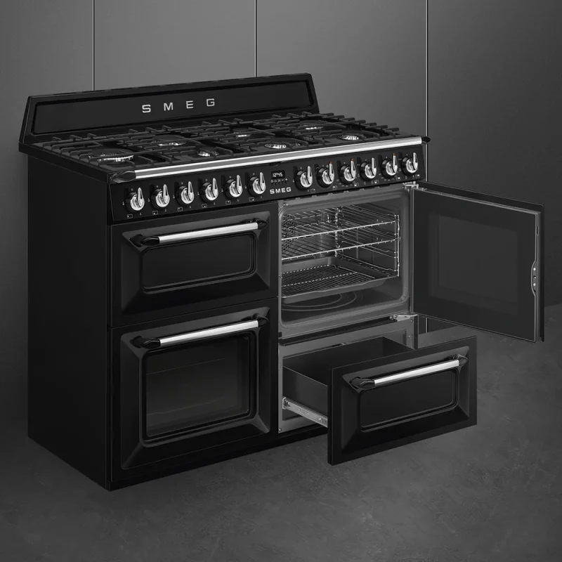 Fogão a Gás Smeg Smeg TR4110BL1 - Victoria, Preto, 110cm, Gás, A - Image 3