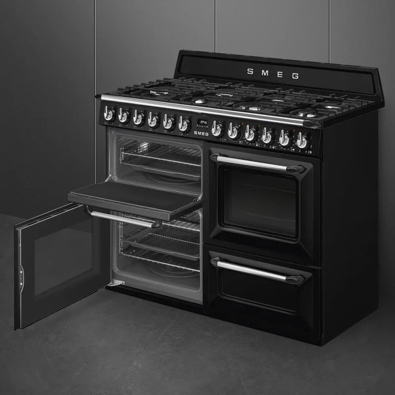 Fogão a Gás Smeg Smeg TR4110BL1 - Victoria, Preto, 110cm, Gás, A - Image 4