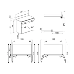 Fogão a Gás Smeg TR4110P1 - Victoria, Creme, 110cm, Gás, A - Image 8