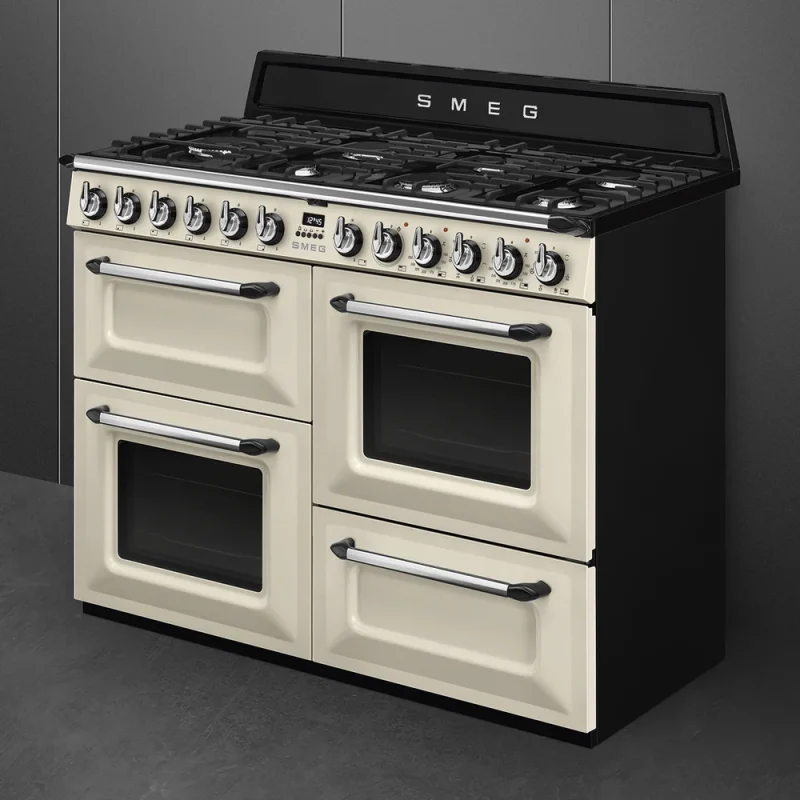 Fogão a Gás Smeg TR4110P1 - Victoria, Creme, 110cm, Gás, A - Image 4