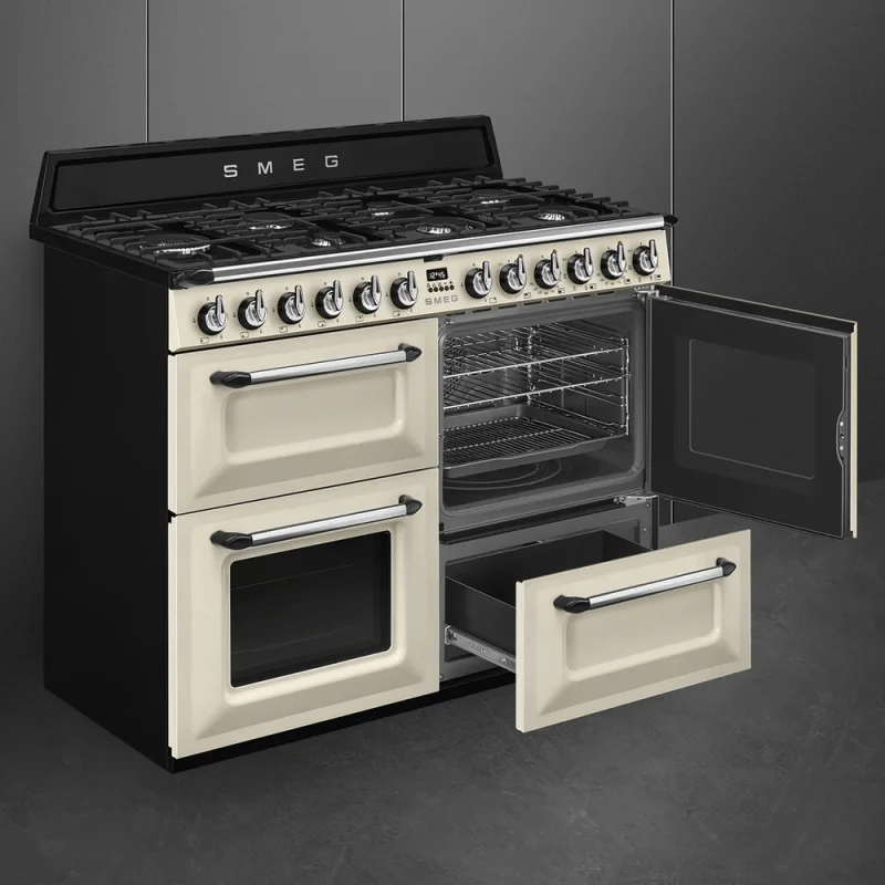 Fogão a Gás Smeg TR4110P1 - Victoria, Creme, 110cm, Gás, A - Image 5