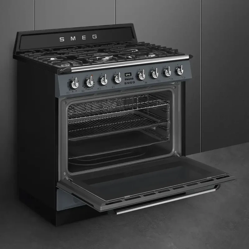 Fogão a Gás Smeg TR90GMGR - Victoria, Slate Grey, 90cm, A - Image 2