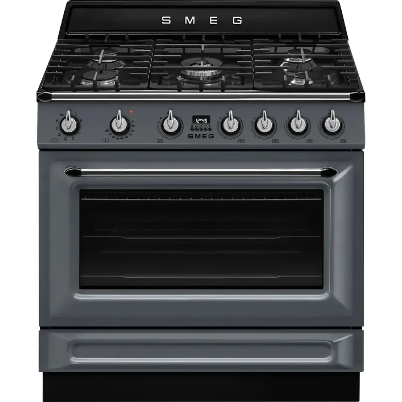 Fogão a Gás Smeg TR90GMGR - Victoria, Slate Grey, 90cm, A