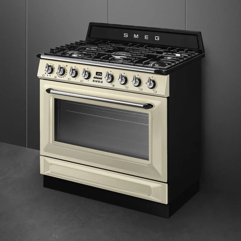 Fogão a Gás Smeg TR90GMP - Victoria, Creme, 90cm, A - Image 5