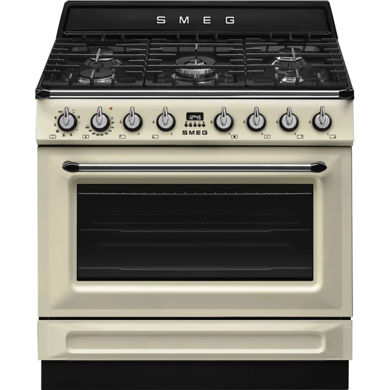 Fogão a Gás Smeg TR90GMP - Victoria, Creme, 90cm, A