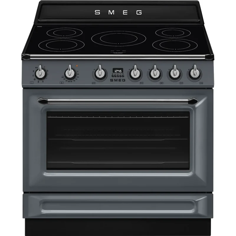 Fogão Indução Smeg TR90IMGR - Victoria, Slate Grey, 90cm, Elétrico(Indu),