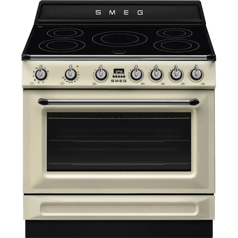 Fogão Indução Smeg TR90IMP - Victoria, Creme, 90cm, Elétrico(Indu), A